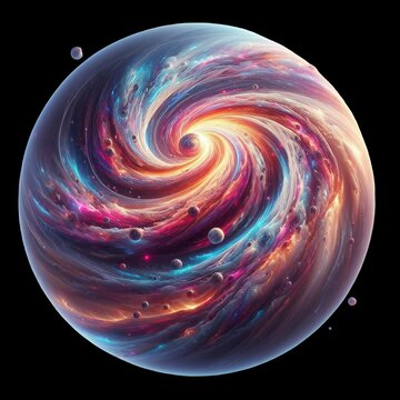 planet with space, vector, editing, illustration, meteor, bima sakti