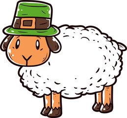 Irish sheep, St. Patrick icon.