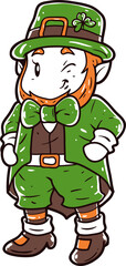 Leprechaun, St. Patrick icon.