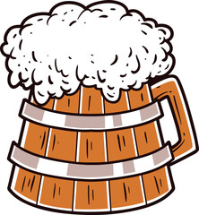 Pints of beer, St. Patrick icon.