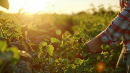 A group of food safety inspectors conducting an audit of a farm using a blockchain platform to access detailed records of the farms production practices and supply chain.