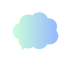 Obraz premium Speech bubble of cloud 