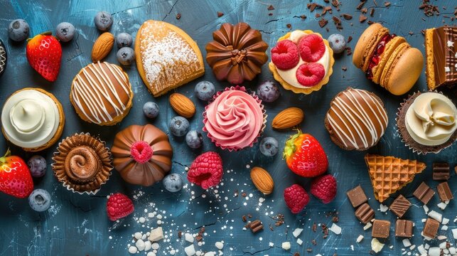 Background of Confectionery and Pastry Items