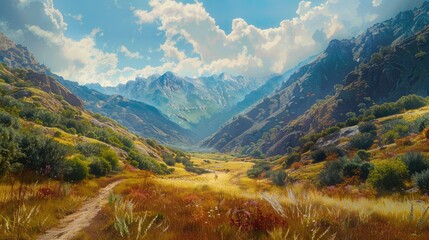 Breathtaking valley scenery