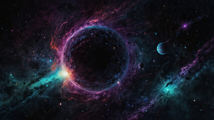 Obraz premium space galaxy background