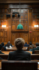 Man Addressing Diverse Jury in Traditional Legal Setting