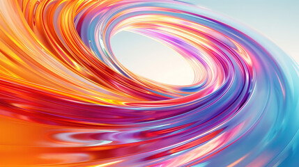Fototapeta premium Blue-Purple Tech Sci-Fi Abstract Line Light Beam Glossy Background