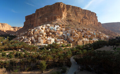 Al-Khuraybah  is a town in Wadi Dawan region in Hadhramaut Governorate, Yemen. It is famous for its dried mud buildings.