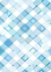 Minimalist Blue Geometric Rhombus Pattern