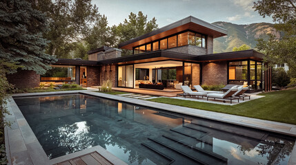 luxury modern residence house exterior