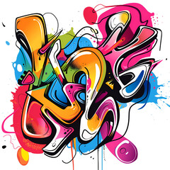productivity, Adorable, Bold Colors, Graffiti, Contour, Vector, White Background, Detailed