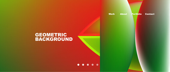 Glassmorphism geometric abstract background. Vector Illustration For Wallpaper, Banner, Background, Card, Book Illustration, landing page