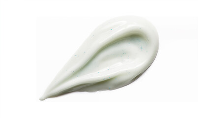 a white sculpture of a shell with a curved top.