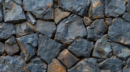 Obraz premium Background of Texture of Basaltic Rock Stone without Moisture