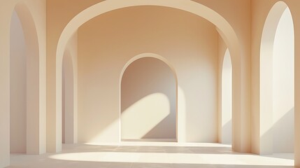 Simple Arches minimal background, Arch shapes on a plain background, modern and clean, minimalist graphics resources
