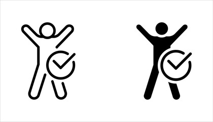 Accsessibility line icon set universal accsess vector illustration on white background