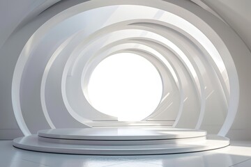 Obraz premium Futuristic Empty Podium