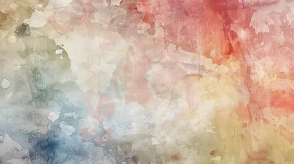 Fototapeta premium An abstract watercolor with soft, pastel colors and a worn look.