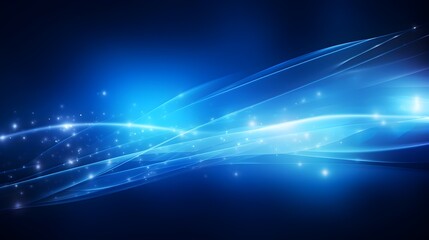 Dazzling Futuristic Lighting Effects in Vibrant Blue Abstract Background