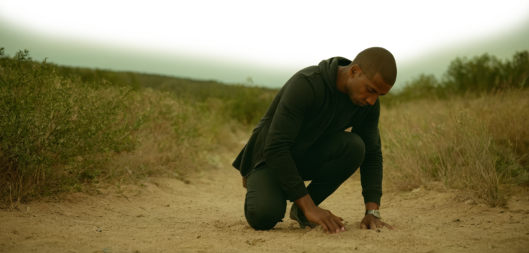 A person lying face down in a serious situation. - Powered by Adobe