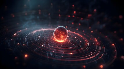 Quantum Orb:Futuristic Wireless Communication Technology in Dark Mysterious Setting