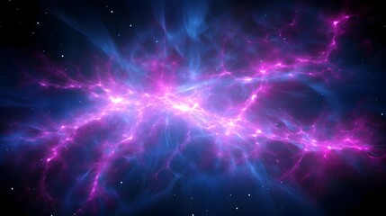Vibrant Blue and Pink Electric Synapse Lightning Energy Design Backdrop
