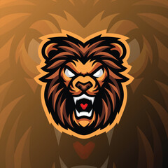 a lion showing its fangs and showing an angry expression