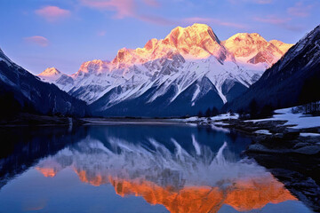 Fototapeta premium lake in the mountains
