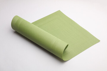 Kitchen table mat on white background