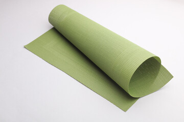Kitchen table mat on white background