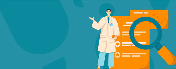 Medical characters fighting the epidemic flat vector concept operation hand drawn illustration
