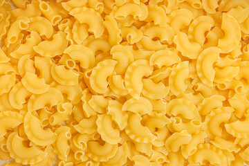 Delicious raw pasta as background
