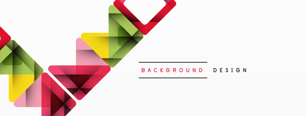 Business triangle and squares vector abstract background. Vector Illustration For Wallpaper, Banner, Background, Card, Book Illustration, landing page