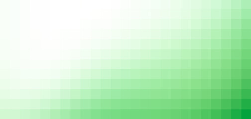 abstract divided green white pixel grid square mosaic pattern gradient palette background with blank space