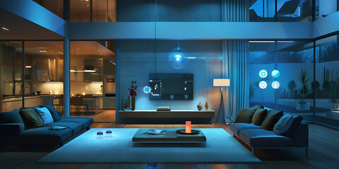 Modern Smart Home Interior | Futuristic Living Room Design

