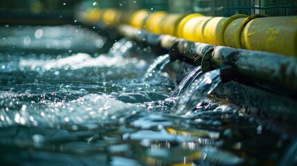 An advanced aquaculture system with nutrient sensors that automatically adjust the feed amount and timing based on water quality.