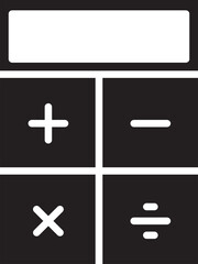 Calculator Glyph Icon