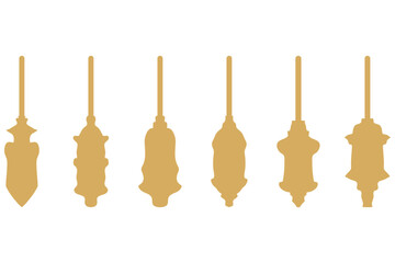 Islamic lantern illustration design set