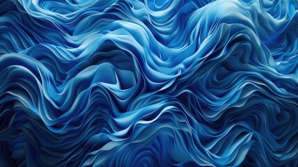 Obraz premium Blue abstract waves background