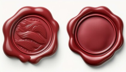 Rose wax seal png collage sticker, transparent background