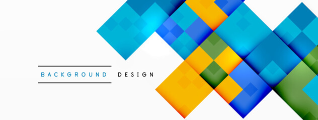 Dynamic colorful squares background. Vector Illustration For Wallpaper, Banner, Background, Card, Book Illustration, landing page