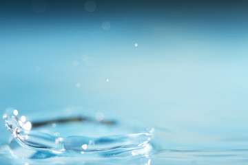 Macro shot of water drop as background