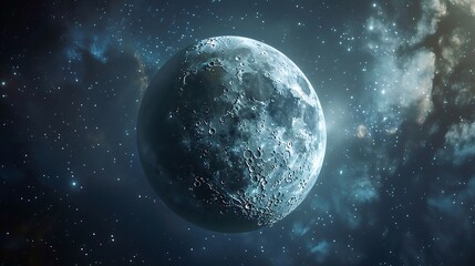 Fototapeta premium Moon in the night sky