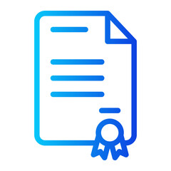certificate document icon
