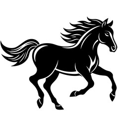 Obraz premium black and white owl with wings vector art design white background 