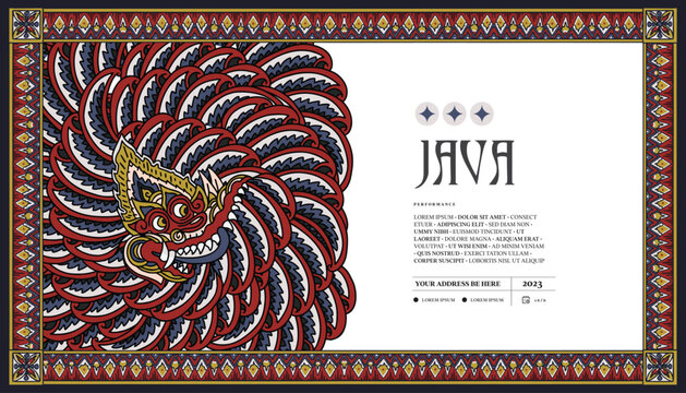 Javanese Ethnic illustration for social media or event poster
