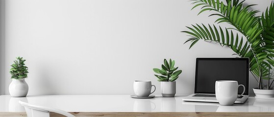 The epitome of professionalism awaits your creative touch on a minimalist computer network template, poised for transformation.