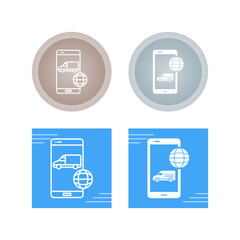 Online Logistics Vector Icon