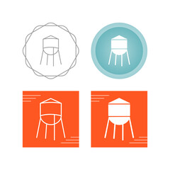 Water Tower Vector Icon