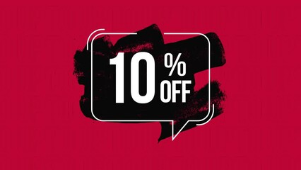 10%off animated tag 